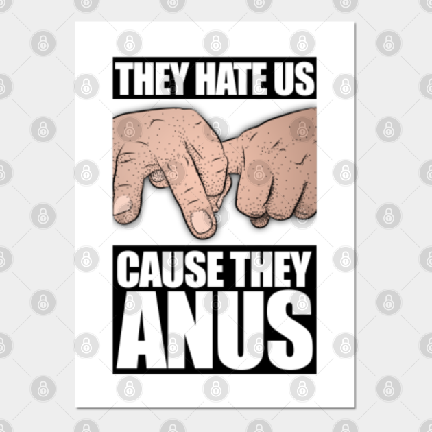 They hate us cause they anus James Franco Posters and Art Prints TeePublic